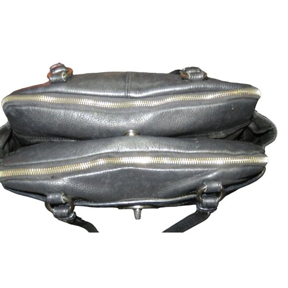 Coach 2011 Peyton Penelope Black Soft Pebbled Leather Turnlock Satchel Bag 16529 - Picture 8 of 15